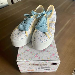 NWT Superga x LoveShackFancy Platform Sneaker